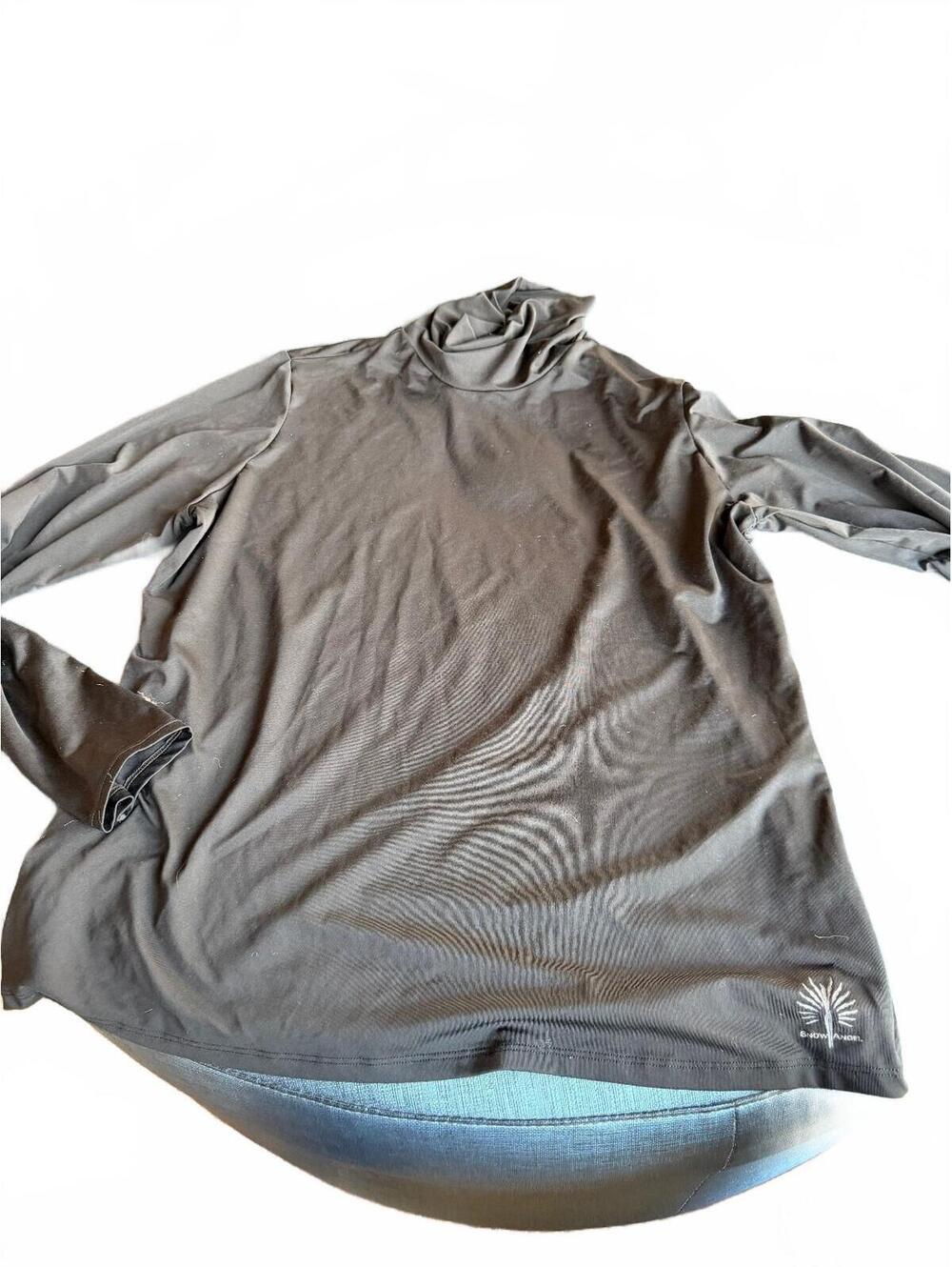 Snow Angel Black Long Sleeve Turtleneck Shirt XL/TO